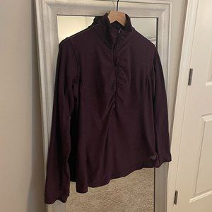 New Balance Women's Purple NB Dry Reflective Long Sleeve 1/4 Zip Pullover Size L